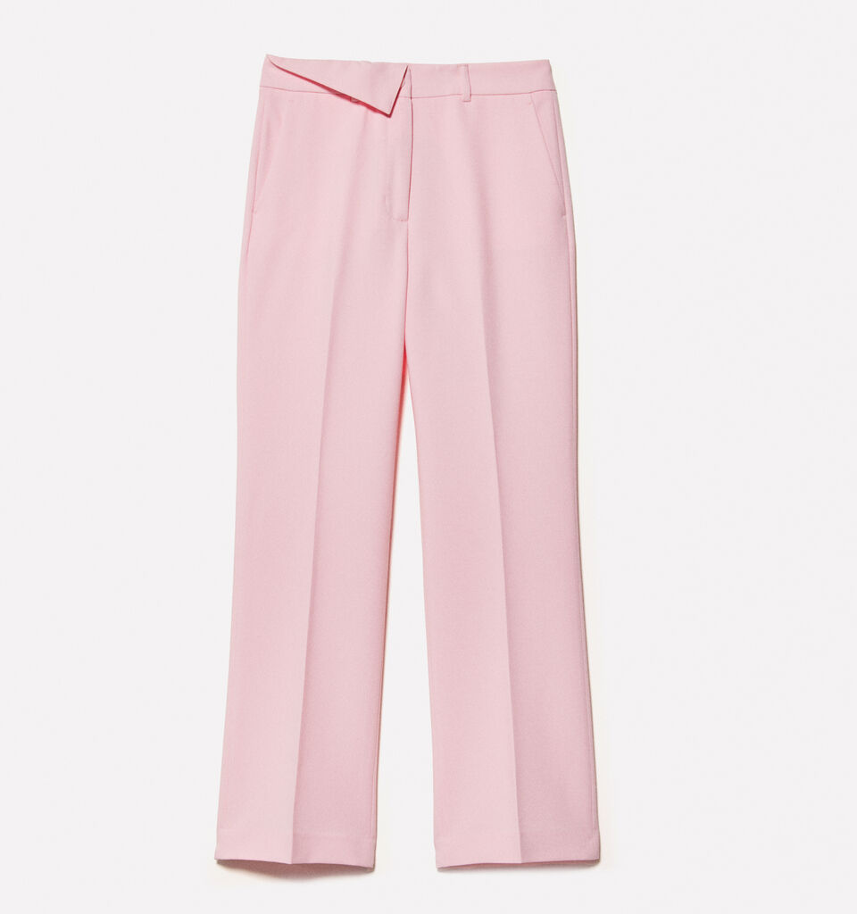 Pink formal trousers - women's regular fit trousers - Soft Pink | Sisley image number 6